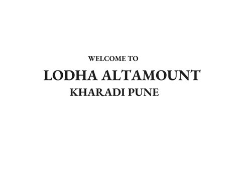 Lodha Altamount Kharadi Pune _ Brochure _ Location _ Price .pdf