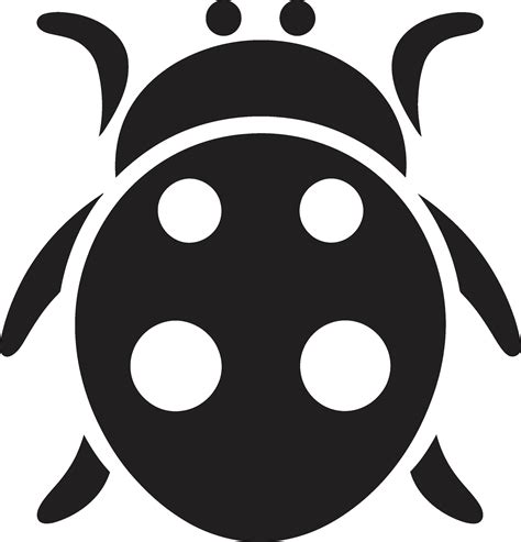 Abstract Marvel Elegant Ladybug Symbol Elegant Details Monochrome ...