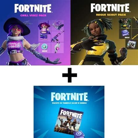 Fortnite Chill Vibez Pack Fortnite Rogue Scout Pack Fortnite Save The World Quest Pack