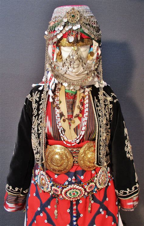 Frontal Closeup Of A Bridal Costume From The Village Of Merkez Kap Kaya