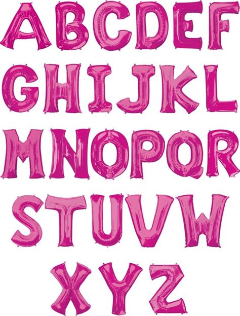 Amscan Fuchsia Aluminium Letter Ballon Roze Bol