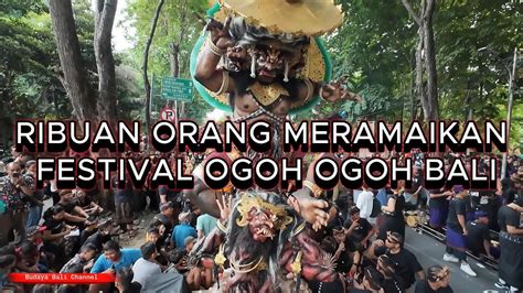 Suasana Pawai Ogoh Ogoh Sebelum Di ARak Di Catur Muka Kasangafest2024