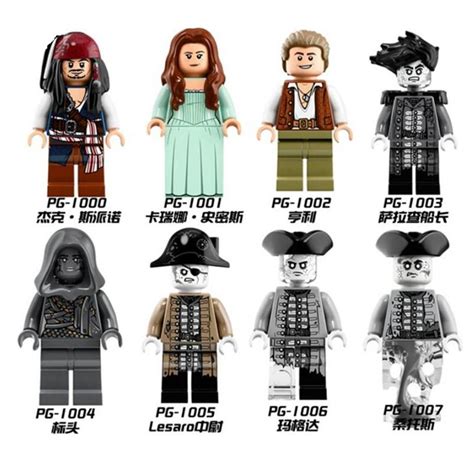 New Pirates Of The Caribbean Minifigs By Pogo Pg1000 1007 Rbootlego