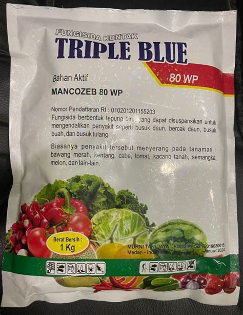 COD FUNGISIDA TRIPLE BLU MANCOZEB 80 WP Kemasan 1kg Untuk