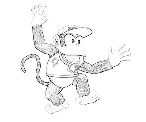 Dibujo De Donkey Kong Para Colorear Y Pintar