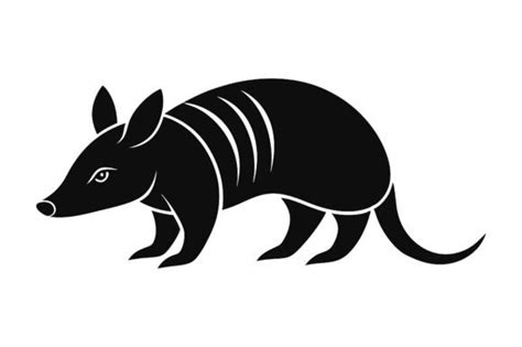 Armadillo Silhouette Vector Icon Graphic By M K Graphics Store