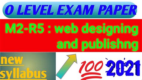 O Level M1 R5 It Tools Solved Paper M1 R5 O Level Question Paper M1 R5 Question