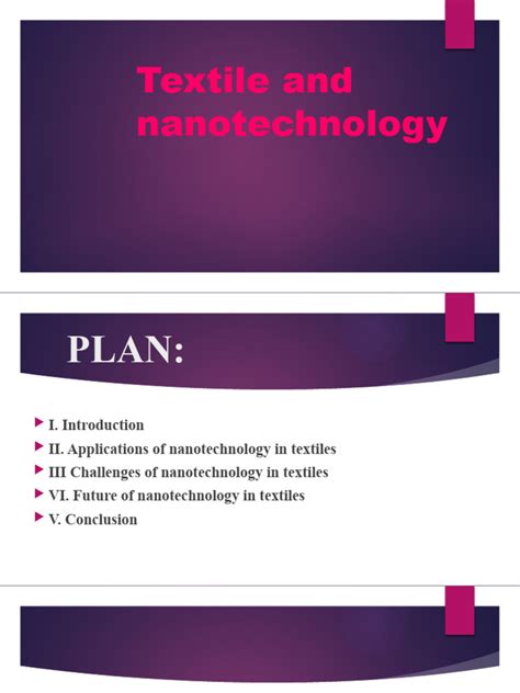 Nanotechnology Pdf Textiles Nanotechnology