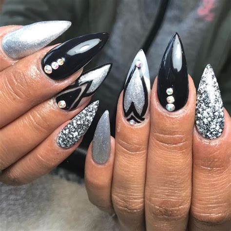 50 Creative Stiletto Nails Designs To Try Gravetics