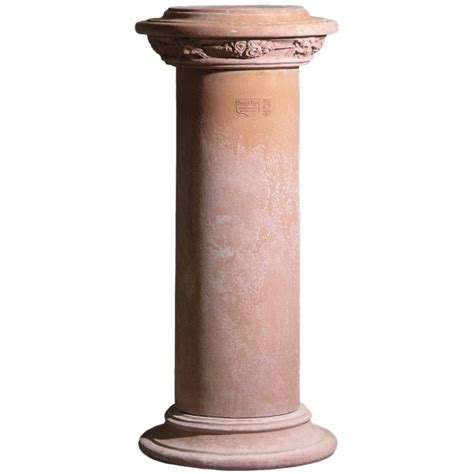 Colonna Con Capitello Festonato Poggi Ugo Terracotta Impruneta