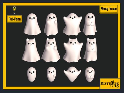 Second Life Marketplace Disturbed Halloween Bedsheet Ghost Pack