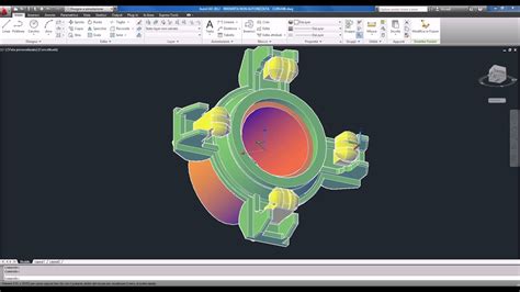 AutoCAD 3D Modellazione Tubo Con Flange E Attacchi Avi YouTube