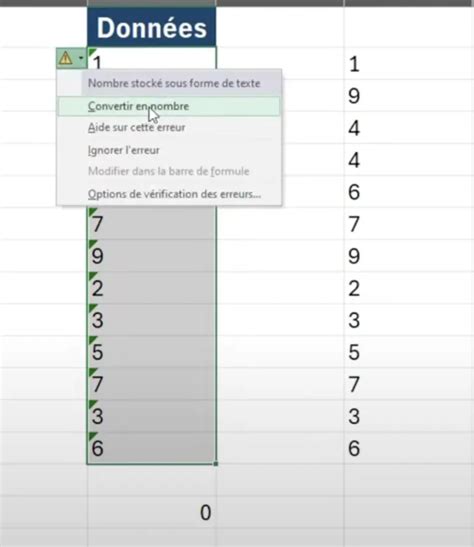 Convertir Rapidement Du Texte En Nombre Sur Excel Cnum