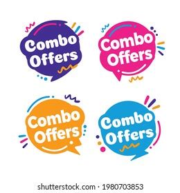 Combo Offers Labels Concept Vector File Stock Vector Royalty Free