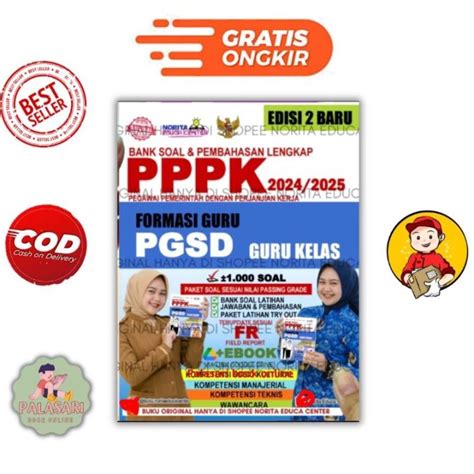 BUKU BANK SOAL PPPK FORMASI GURU PGSD GURU KELAS 2024 2025 EDISI