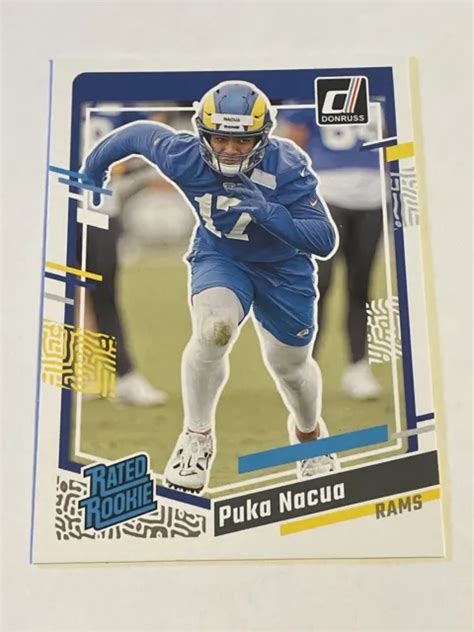 Donruss Puka Nacua Recrue Class E Rc Los Angeles Rams Eur