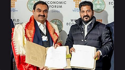 BJP Taunts Congress After Adani Signs MoUs With CM Revanth Reddy For