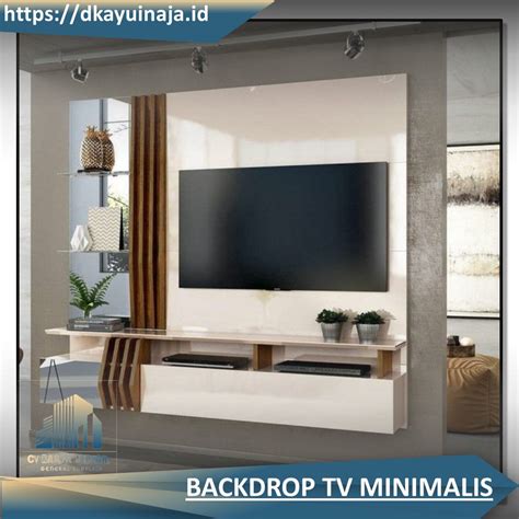 Jual Backdrop Tv Minimalis Dinding Custom Rak Meja Ukuran Custom