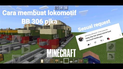 Minecraft Cara Membuat Lokomotif BB 306 Pjka YouTube