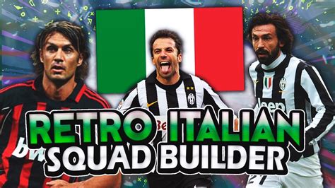 Italian Legends Squad Builder Ft Prime Icons Youtube