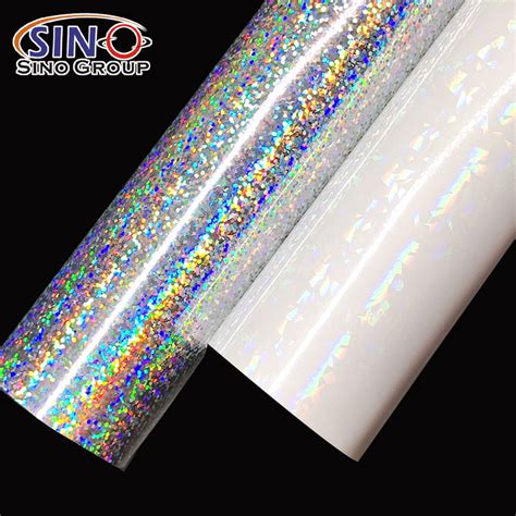 Holographic Sparkle Dots Crack Eco Solvent Printing Self Adhesive Vinyl