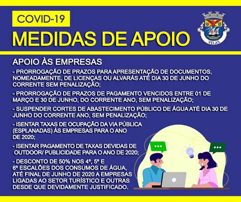 MEDIDAS DE APOIO ÀS EMPRESAS NO ÂMBITO DA COVID 19 MUNICIPIO DE VELAS