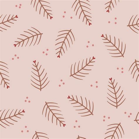 Premium Vector Seamless Pattern With Fir Branches Christmas And New