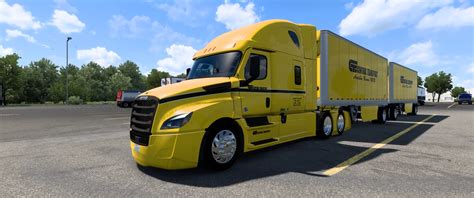 Cascadia And Scs Trailers Skins Yellow Allmods Net