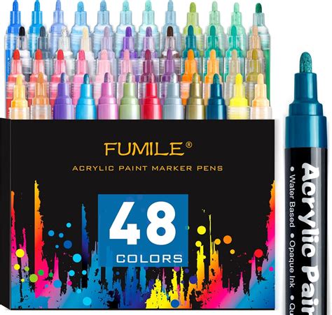 Amazon Fumile Acrylic Paint Pens Colors Paint Markers With