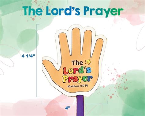 The Lords Prayer Hands Craft For Kids Printable Bible Activity With