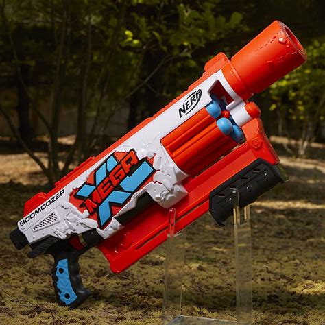 Nerf Mega Xl Boom Dozer Blaster Mega Dardos Más Grandes De La Historia Tambor Giratorio Xl De 6