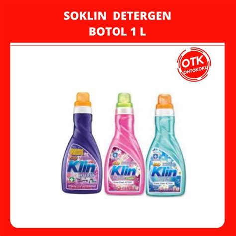 Soklin Liquid Detergent L Botol Lazada Indonesia