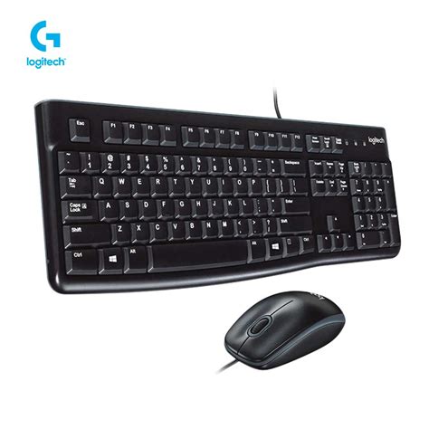 kit teclado y mouse Logitech mk120 Diseño Resistente y Elegante