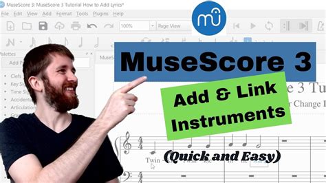 MuseScore 3 How To Add Instruments And Link Instrument Parts Change