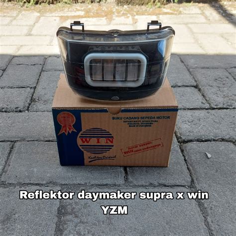 Jual Reflektor Daymaker Mata Led Lampu Depan Komplit Supra X Lama Win