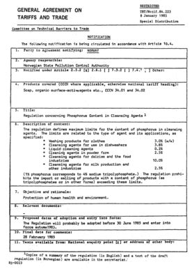 Fillable Online Wto Cleaning Agents In Powder Form World Trade