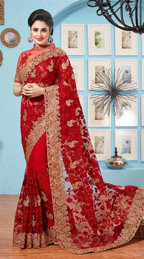 Beautiful Indian Women Favorite Hot Red Color Sarees Collection At Mirraw Red Color Saree