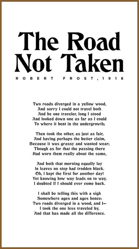 Robert Frost Quotes Road Not Taken