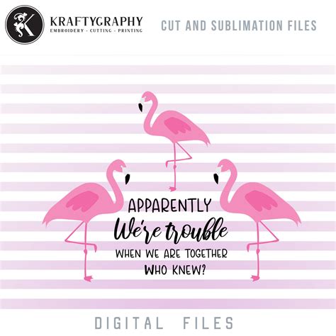 Pink Flamingo SVG Bundle Tropical Bird PNG For Shirts Etsy