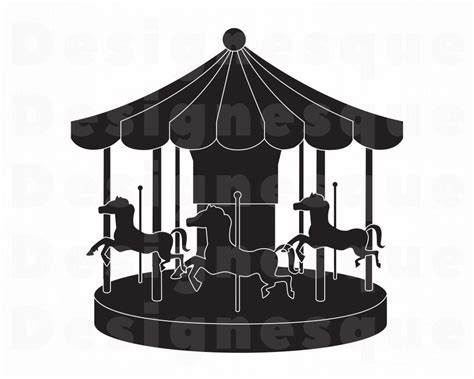 Carousel 3 Svg Carousel Svg Fair Svg Carousel Clipart Etsy