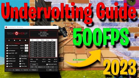 UPDATED 2023 How To Undervolt Your Laptop And Get 500 FPS In Fortnite