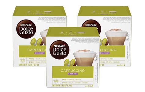 Nescafe Dolce Gusto Pods Skinny Cappuccino Capsules Pack Of