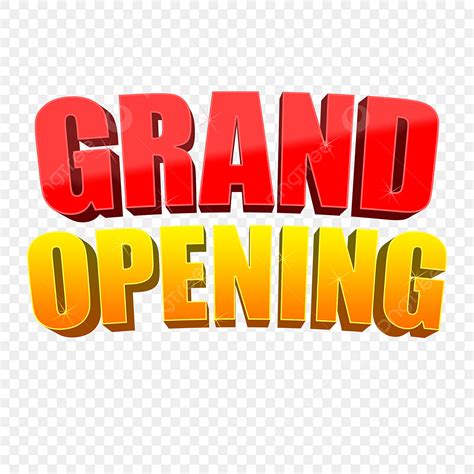 Grand Openings Clipart Vector Grand Opening 3d Comingsoon Soon