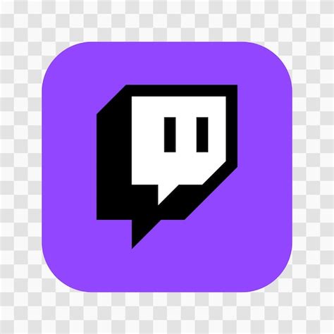 Kostenloses twitch vektor logo twitch vektor symbol logo für soziale