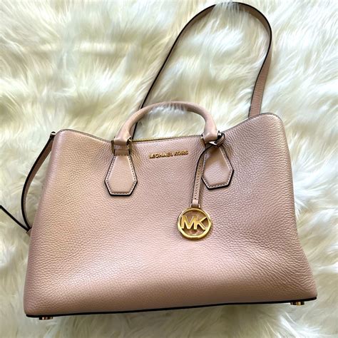 Michael Kors Camille Large Pebbled Leather Satchel Gem