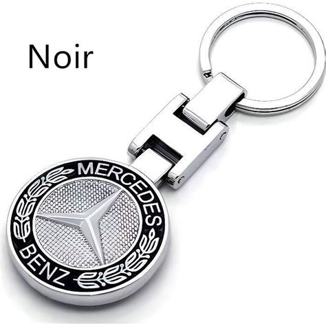 Porte clé Mercedes Benz argent et noir métal classe Cdiscount