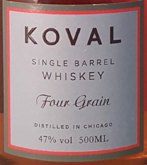 Koval Four Grain Ratings And Reviews Whiskybase