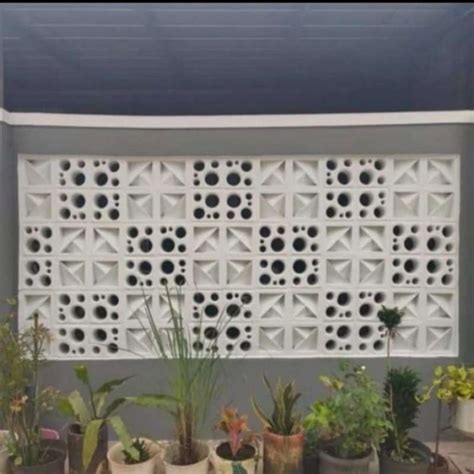 Jual Roster Beton Minimalis Motif Kombinasi Warna Varian Putih Abu