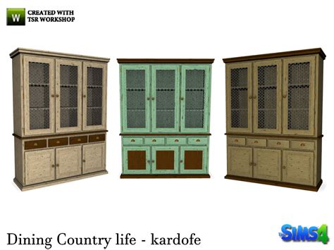 Kardofe Creaciones Sims Dining Country Life