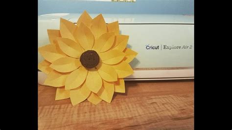 Sunflower Template For Cricut